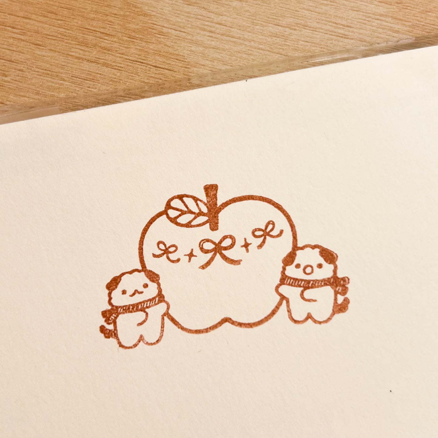 I Heard You Liked Apples Rubber Stamp