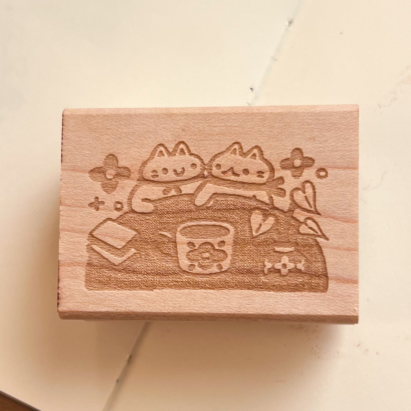 A Coffee with You Rubber Stamp