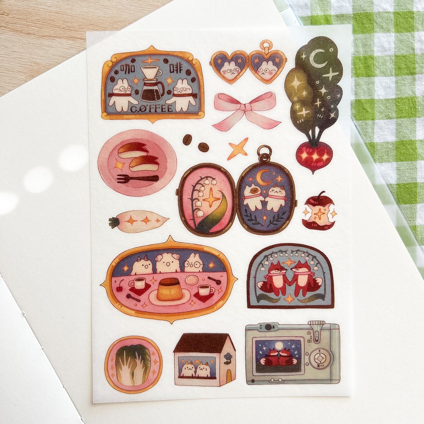 Locket Washi Sticker Sheet