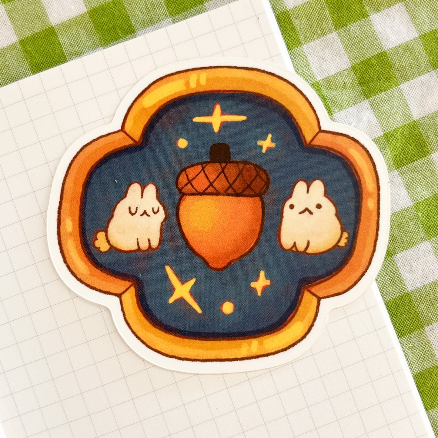 Acorn Bunnies Vinyl Sticker