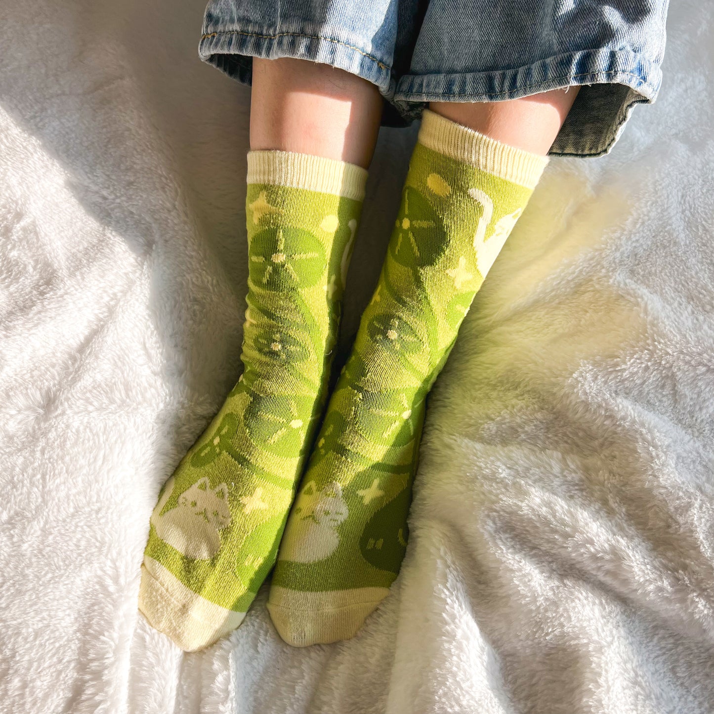 Plants and Cats Socks