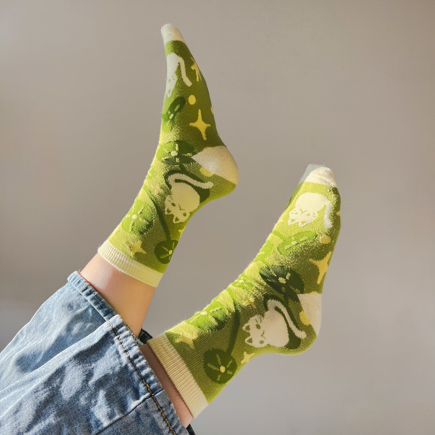 Plants and Cats Socks