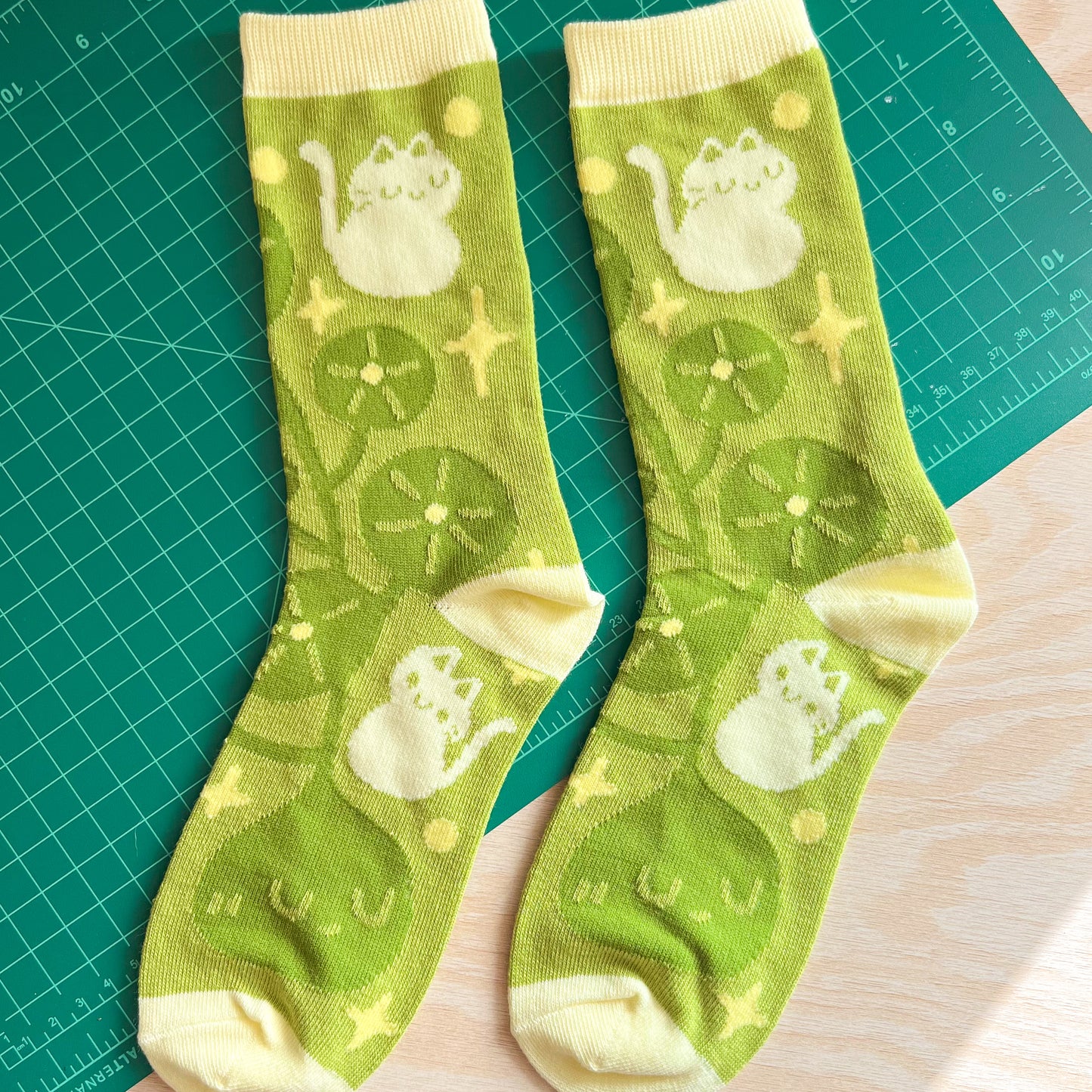 Plants and Cats Socks