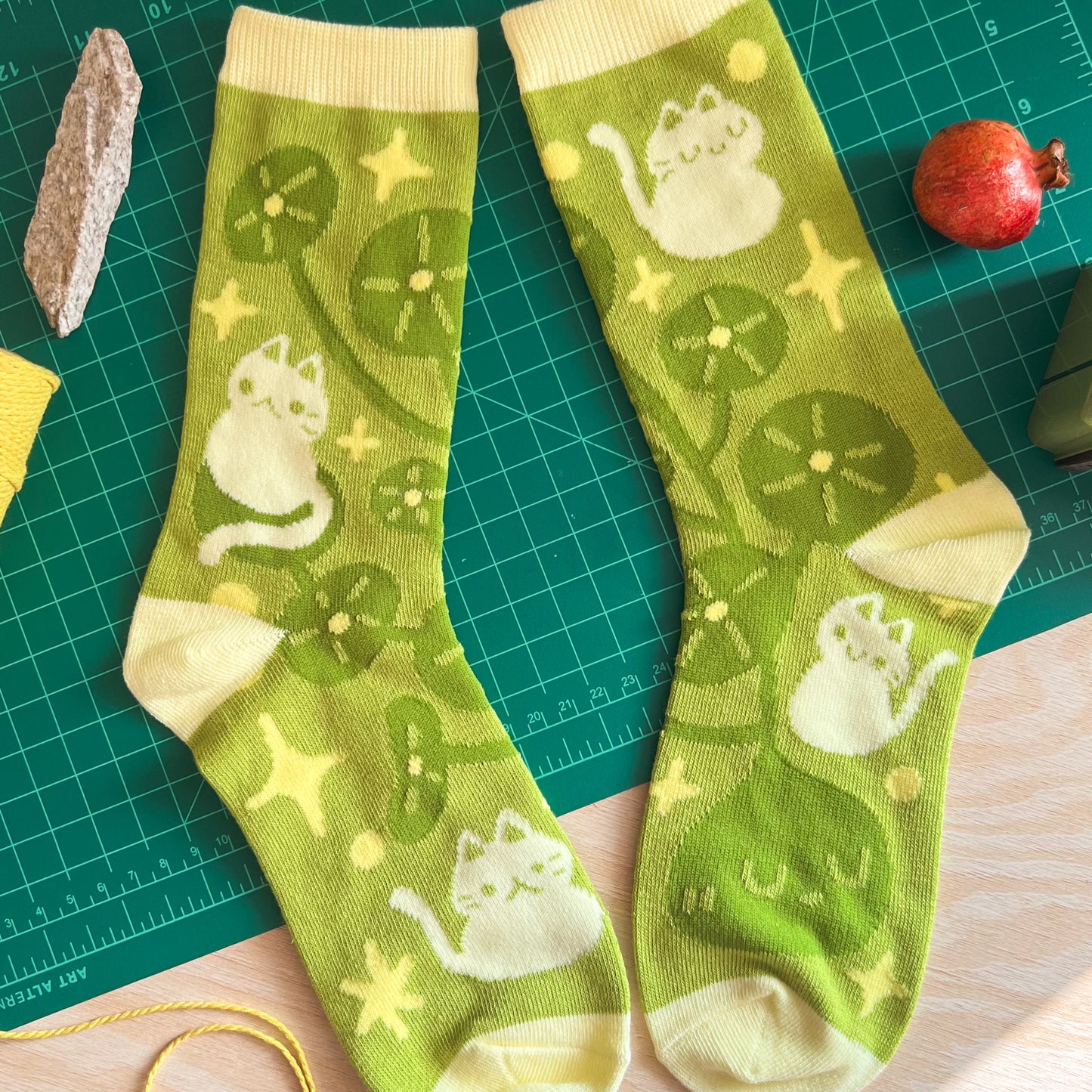Plants and Cats Socks