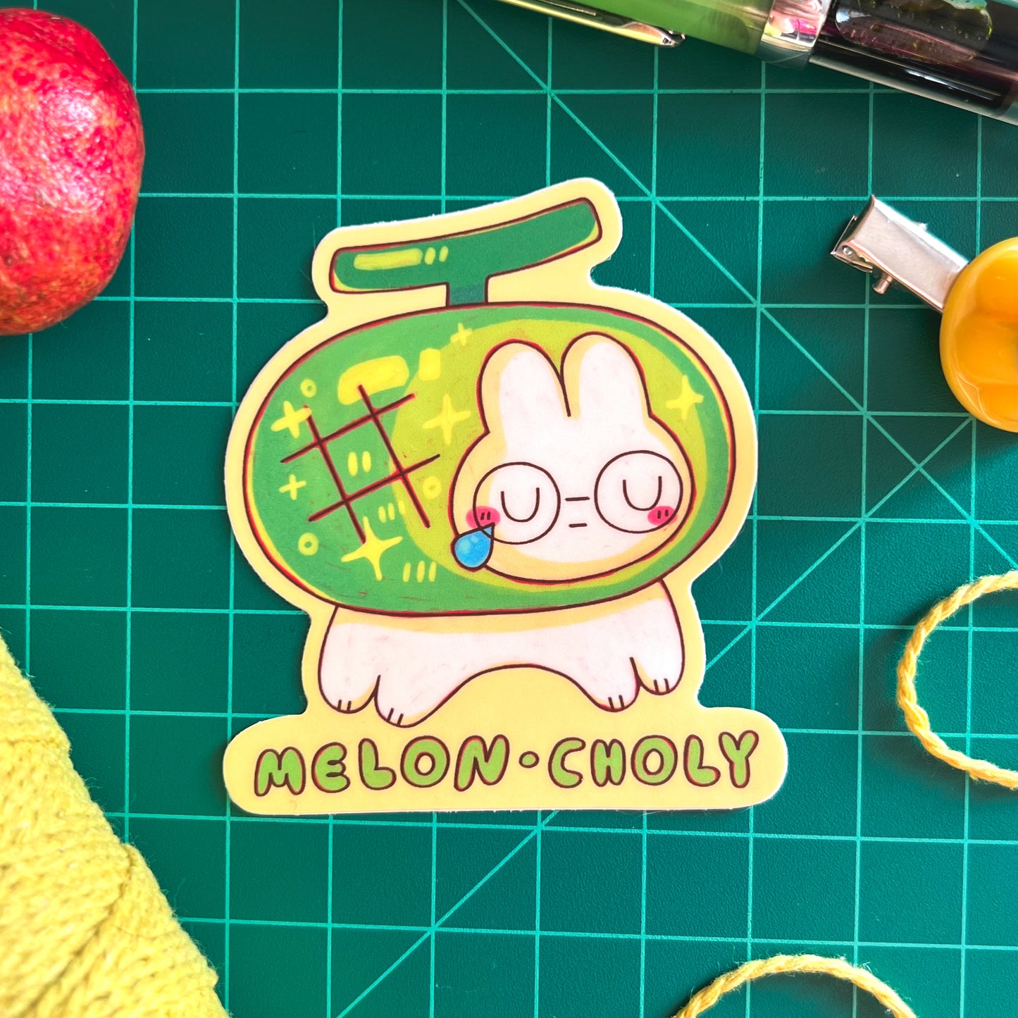 Melon-choly Sticker