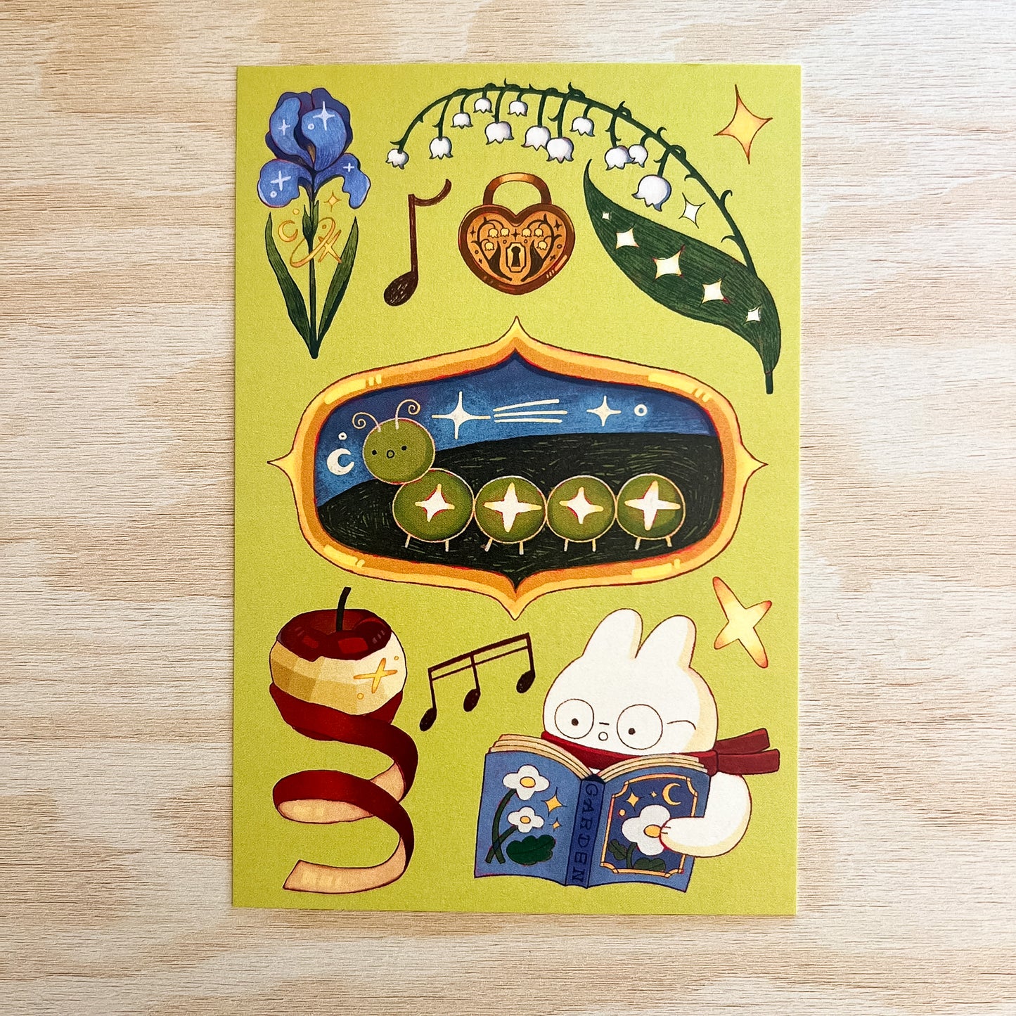 Caterpillar Postcard