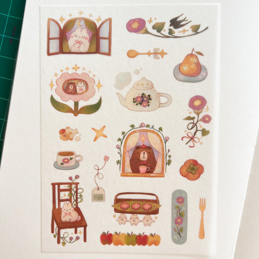 Daydream Teahouse Washi Sticker Sheet