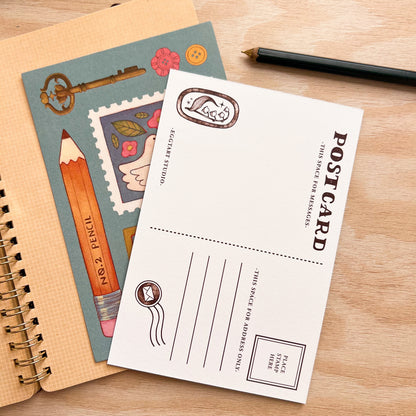 Lily Pond Vintage Shop Postcard