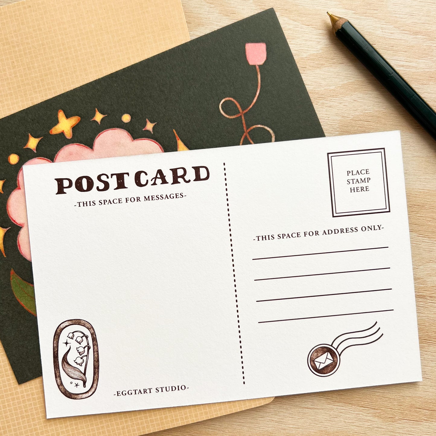 Daydream Teahouse / Photo and Teabag Postcard