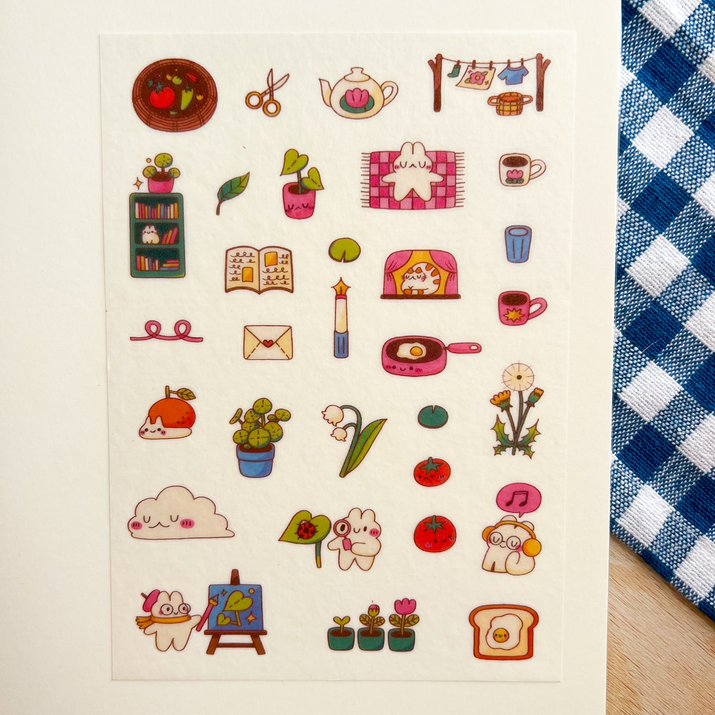 Slow Life Washi Sticker Sheet