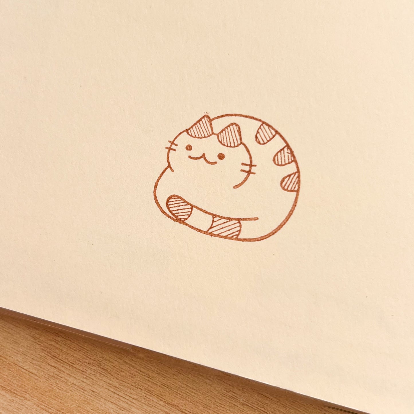 Cat Loaf Rubber Stamp