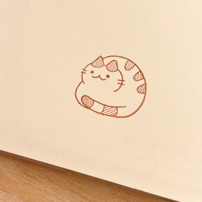 Cat Loaf Rubber Stamp