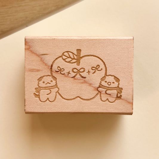 I Heard You Liked Apples Rubber Stamp