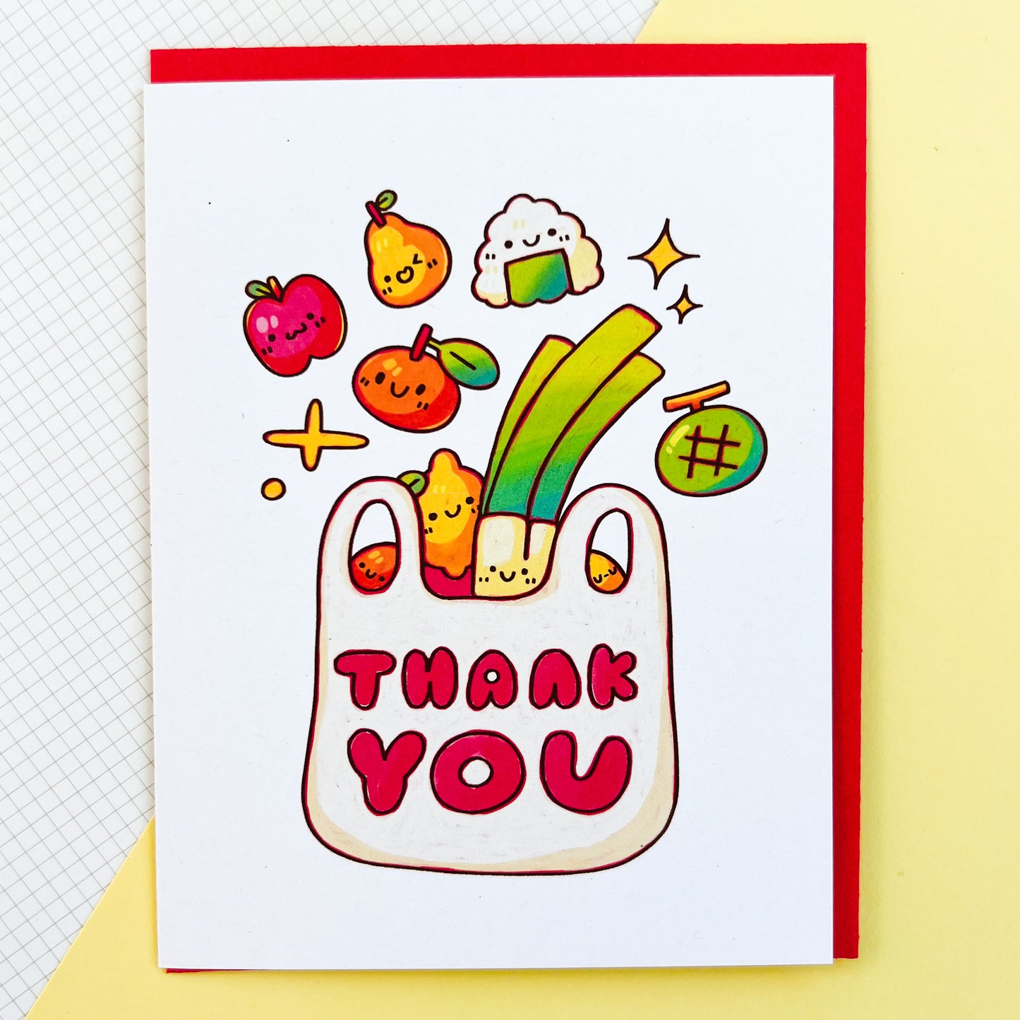 Thank You Grocery Bad Greeting Card