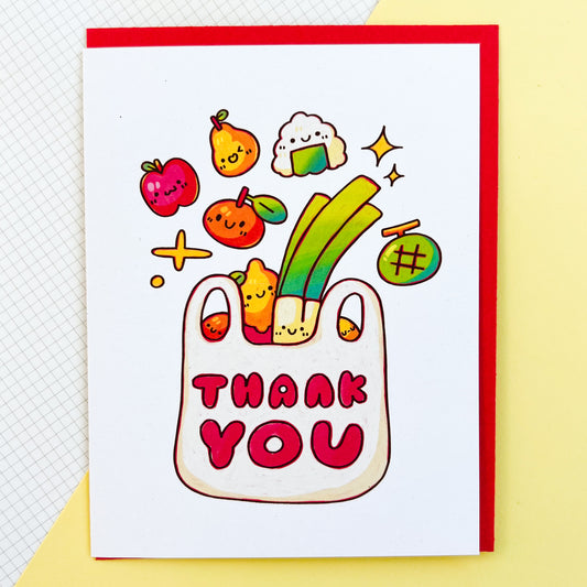 Thank You Grocery Bad Greeting Card