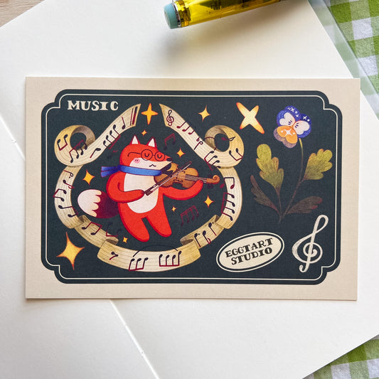 Music Time Postcard