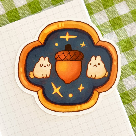 Acorn Bunnies Vinyl Sticker