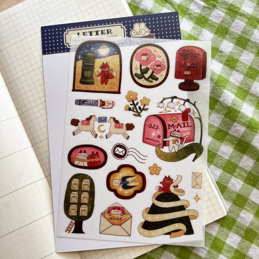 Letter Washi Sticker Sheet