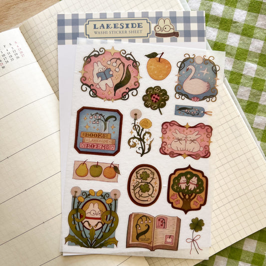 Lakeside Washi Sticker Sheet