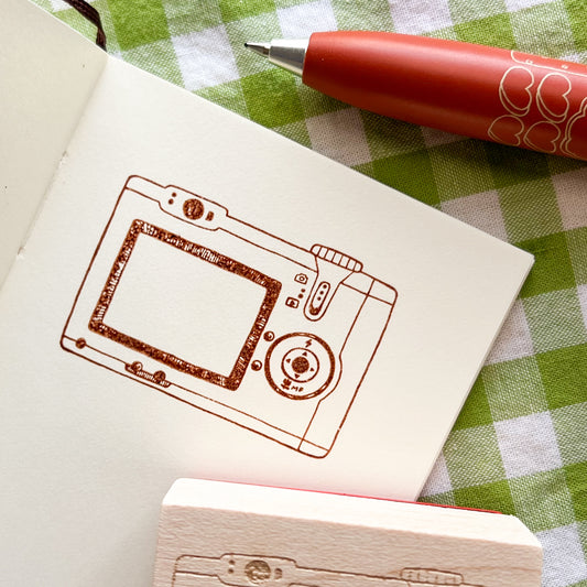 Digital Camera Wooden Stamp