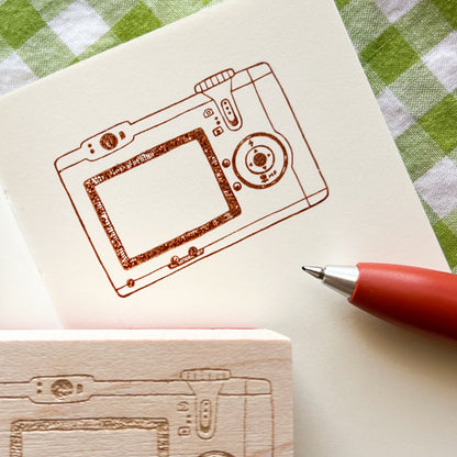 Digital Camera Wooden Stamp