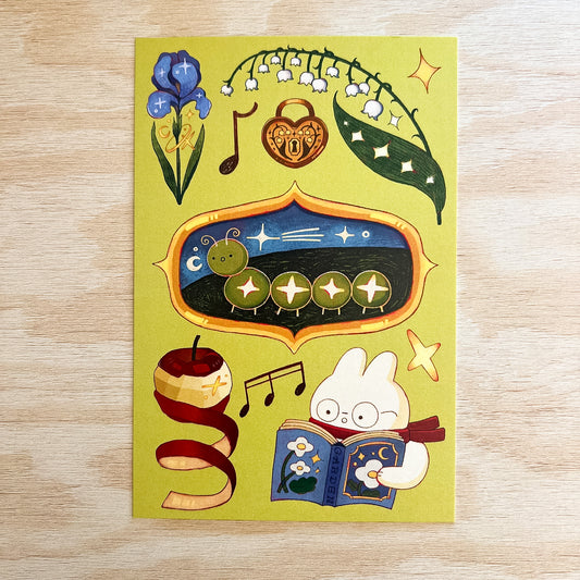 Caterpillar Postcard